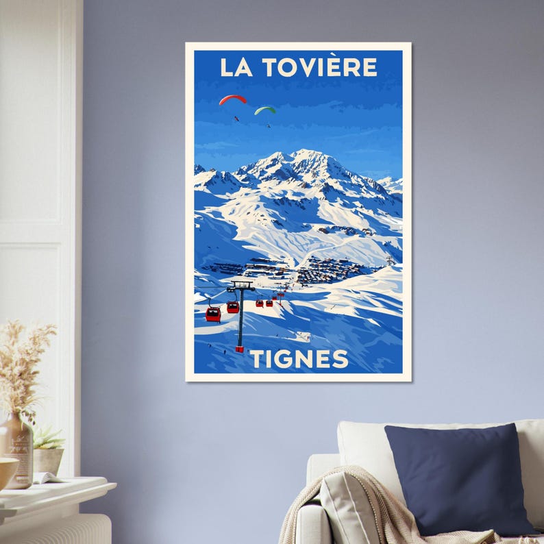Affiche La Tovière, Tignes, vue 3