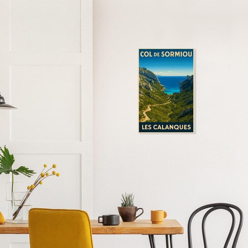 Affiche Le col de Sormiou, vue 3