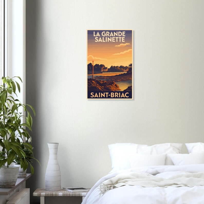 Affiche La Grande Salinette, Saint-Briac, vue 2