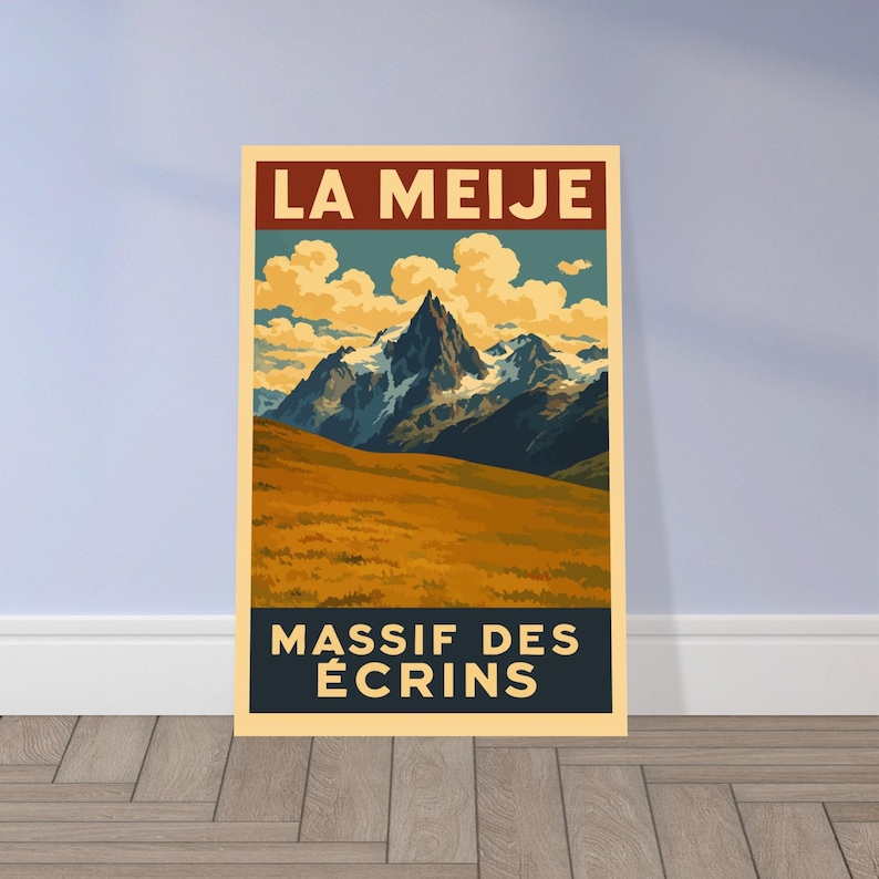 Affiche vintage La Meije