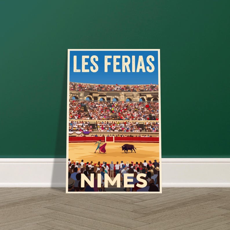Affiche vintage La féria de Nîmes