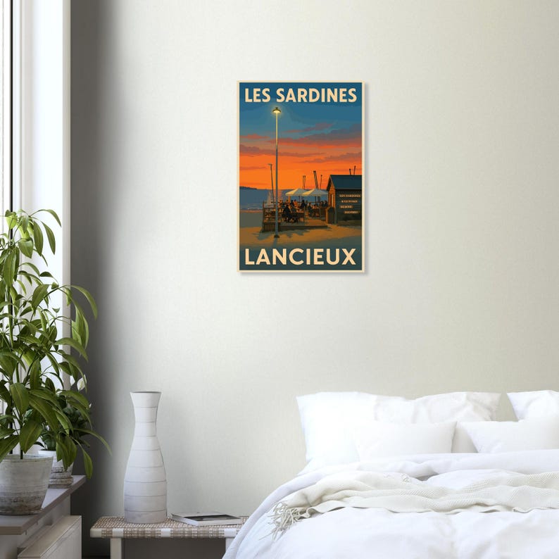 Affiche Les sardines à la plage, vue 3