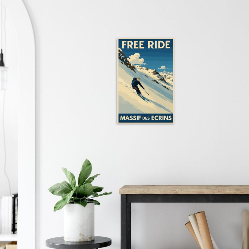 Affiche Freeride dans les Écrins, vue 4