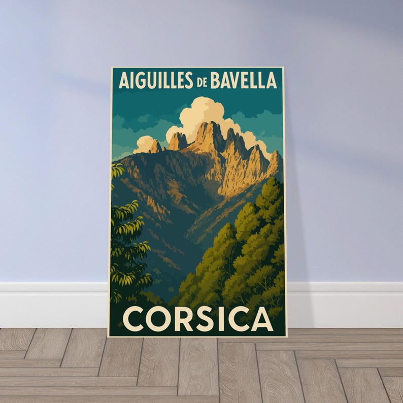 Affiche vintage Les aiguilles de Bavella