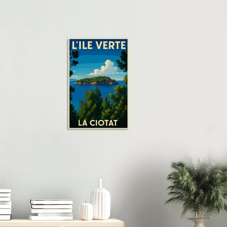 Affiche L'Île Verte, La Ciotat, vue 4