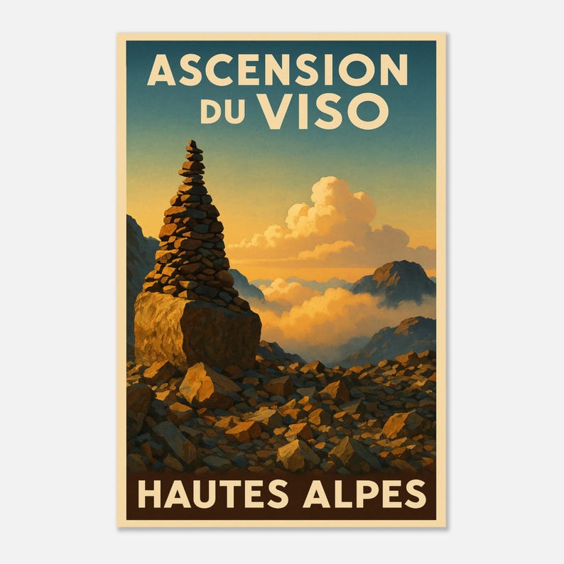 Affiche L'ascension du Viso, vue 5