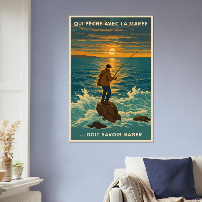 Affiche Le pêcheur audacieux, vue 4