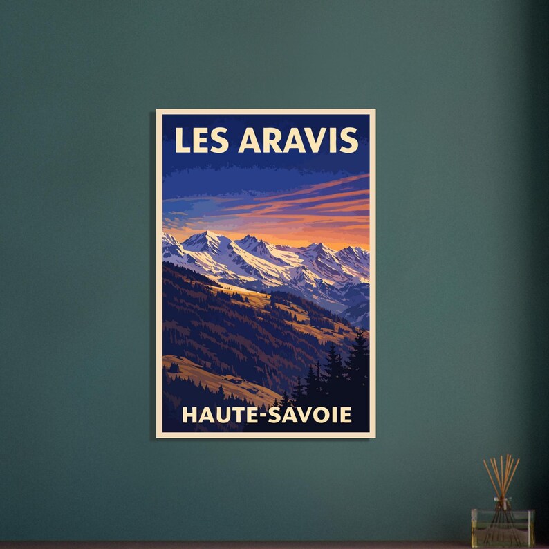 Affiche Les Aravis, Haute-Savoie, vue 4