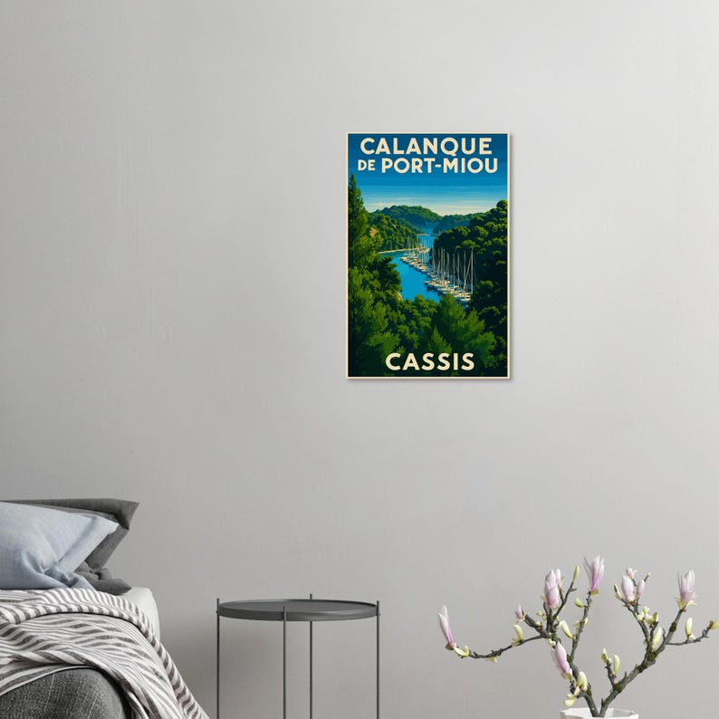 Affiche Port-Miou, Calanques, vue 3