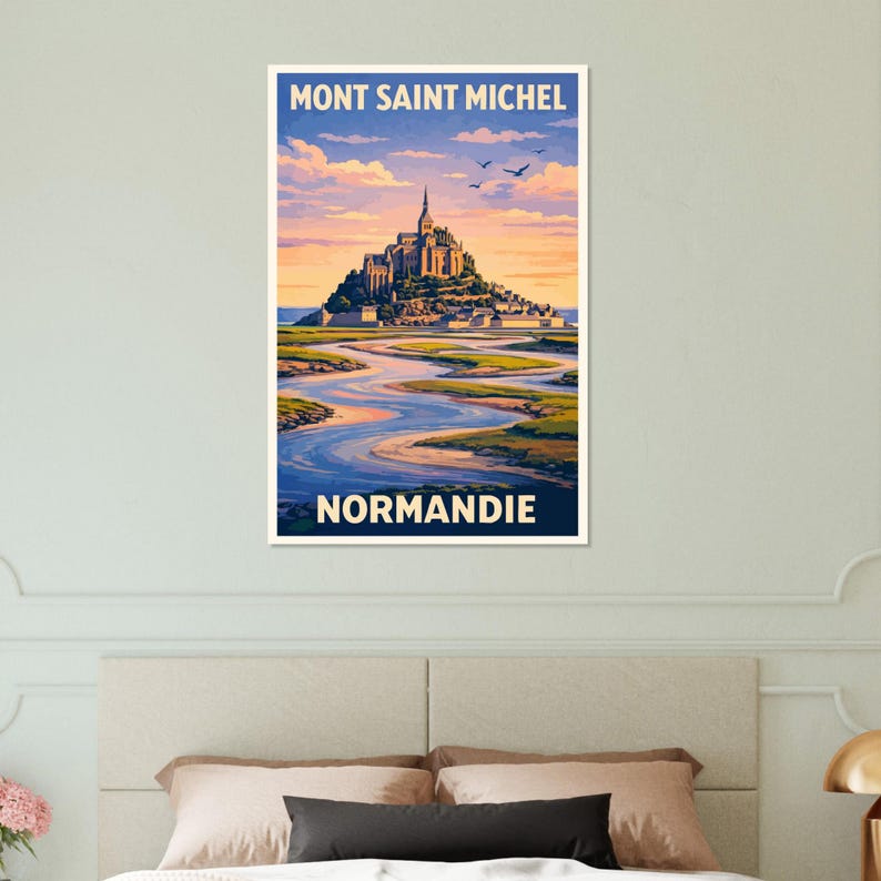 Affiche Le Mont-Saint-Michel, vue 4