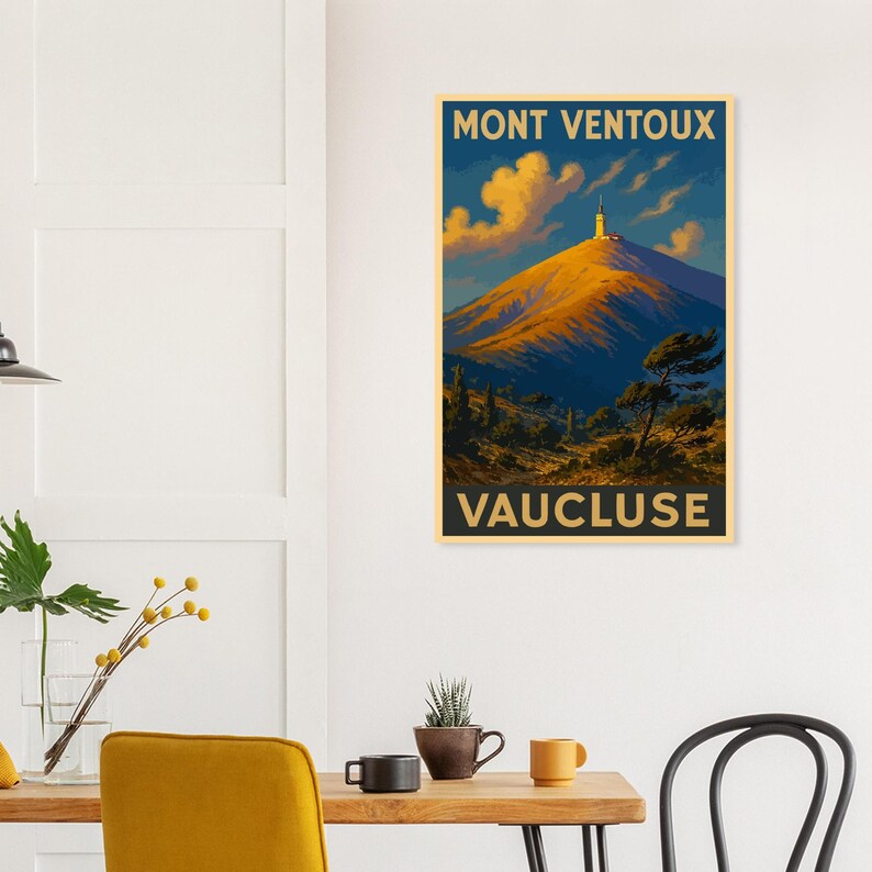 Affiche Le mont Ventoux, vue 3