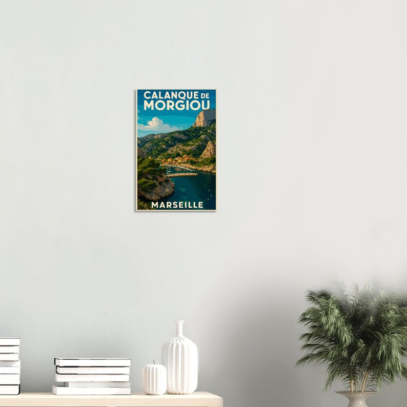 Affiche La traversée des Calanques, vue 4