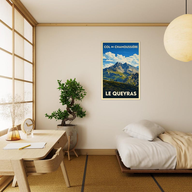 Affiche Le col de Chamoussière, vue 2