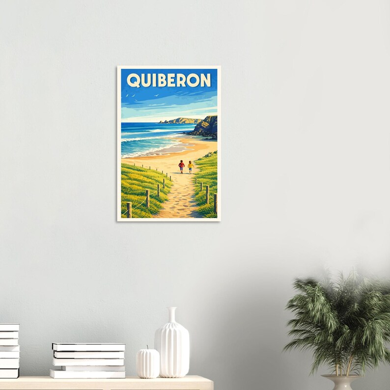 Affiche Quiberon, bord de mer, vue 3