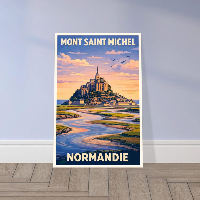Affiche Le Mont-Saint-Michel, vue 3