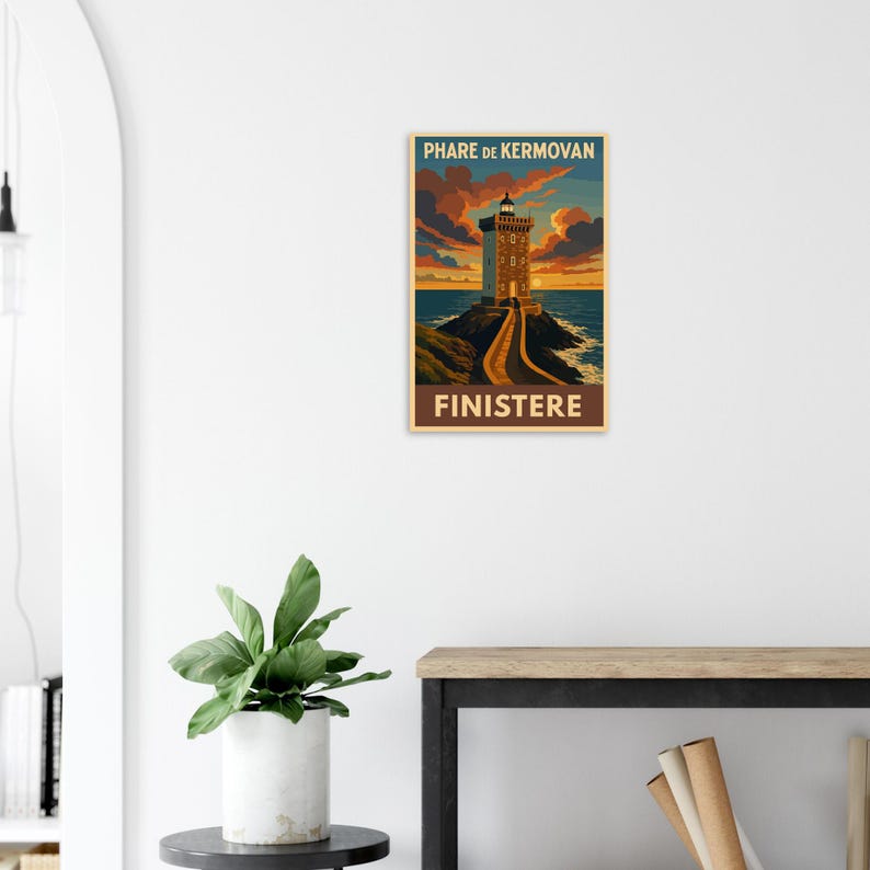 Affiche Le phare de Kermovan, vue 2