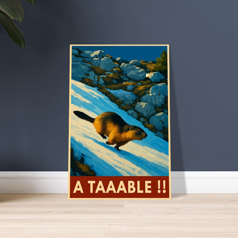 Affiche vintage À taaable !