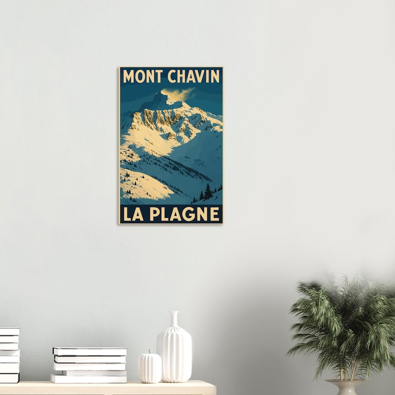 Affiche Le Mont Chavin, La Plagne, vue 5