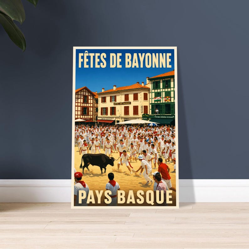 Affiche vintage Les fêtes de Bayonne