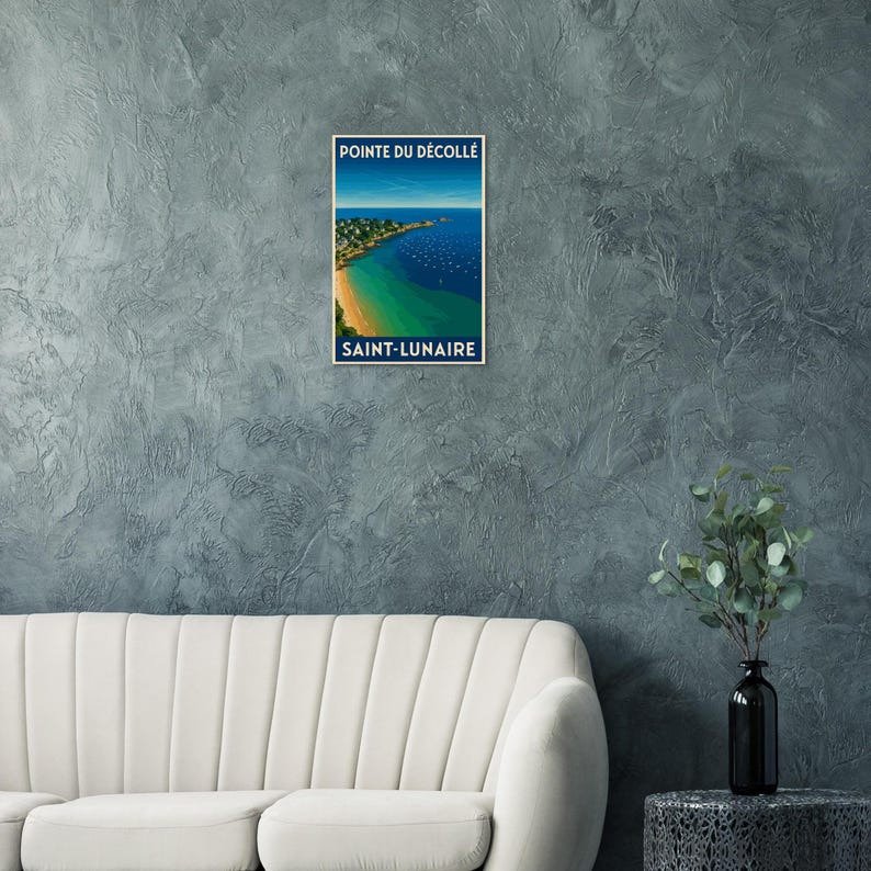 Affiche Saint-Lunaire, la pointe du Décollé, vue 4