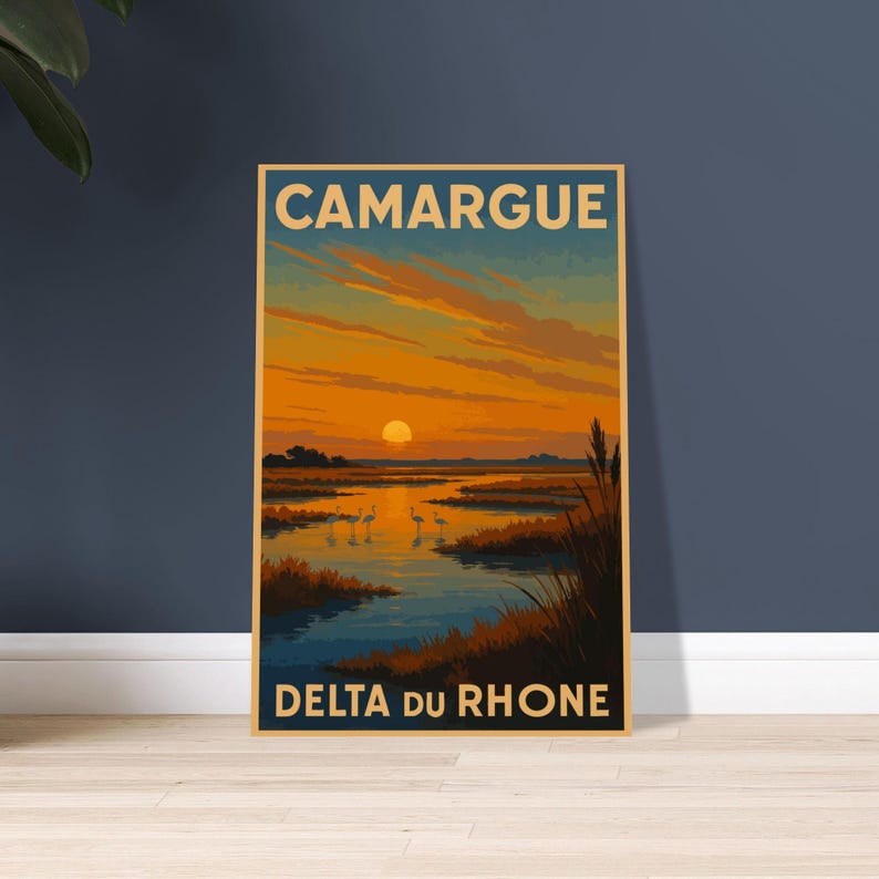 Affiche vintage La Camargue