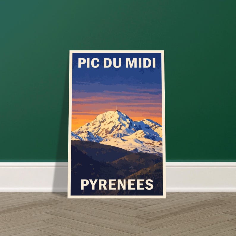 Affiche vintage Le Pic du Midi