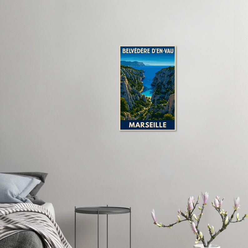 Affiche Le belvédère d'En-Vau, vue 2