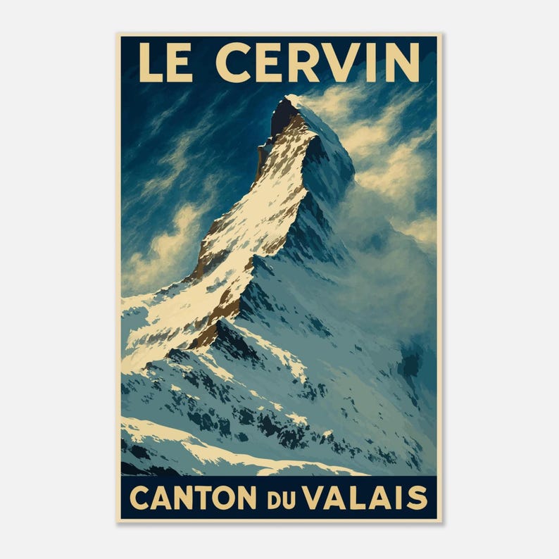 Affiche Le Cervin, Valais, vue 4