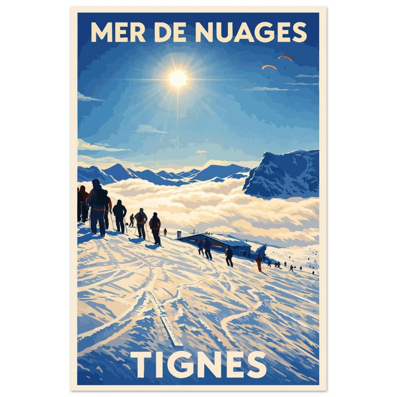 Affiche Tignes, vue 3