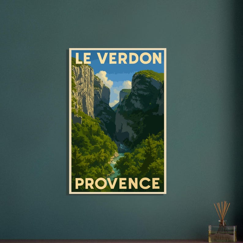 Affiche Les gorges du Verdon, vue 5