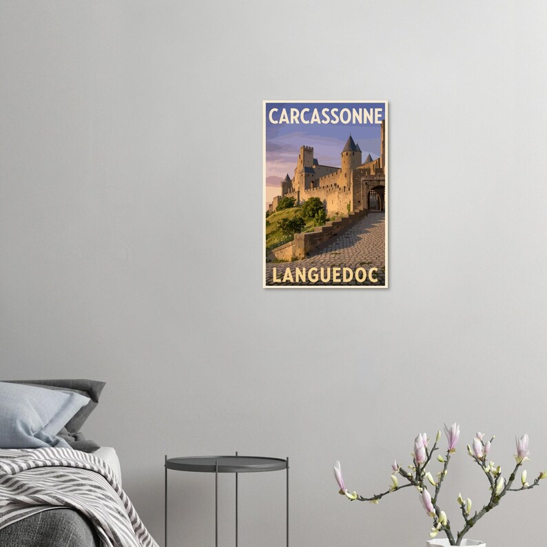 Affiche La cité de Carcassonne, vue 2