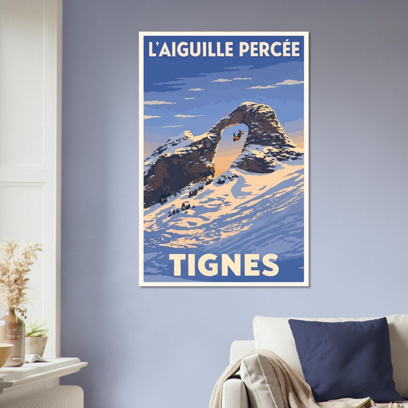 Affiche L'Aiguille Percée, Tignes, vue 3