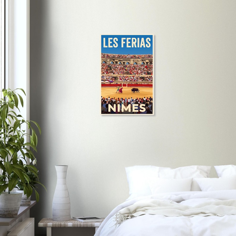 Affiche La féria de Nîmes, vue 2