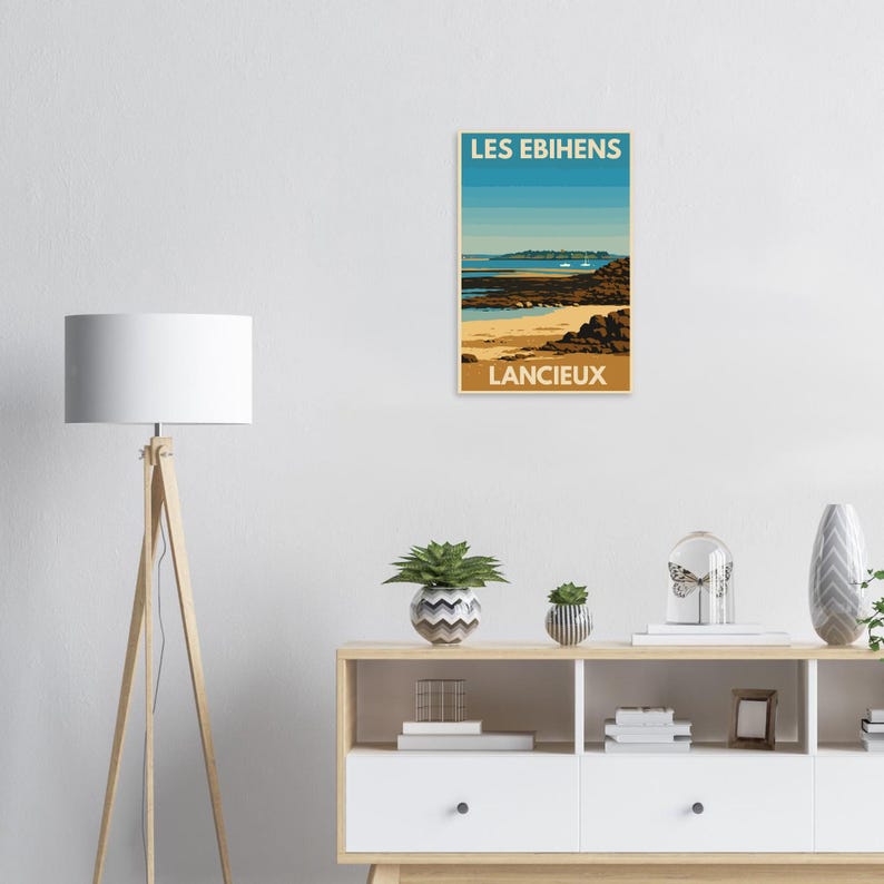 Affiche Les Ébihens depuis Lancieux, vue 5