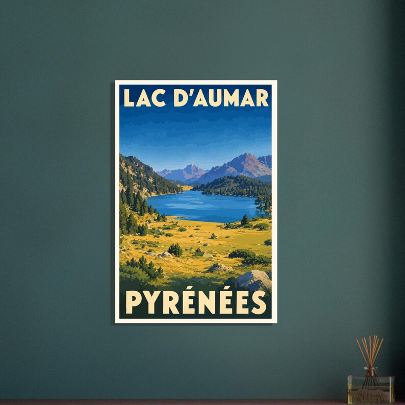 Affiche Le lac d'Aumar, vue 2