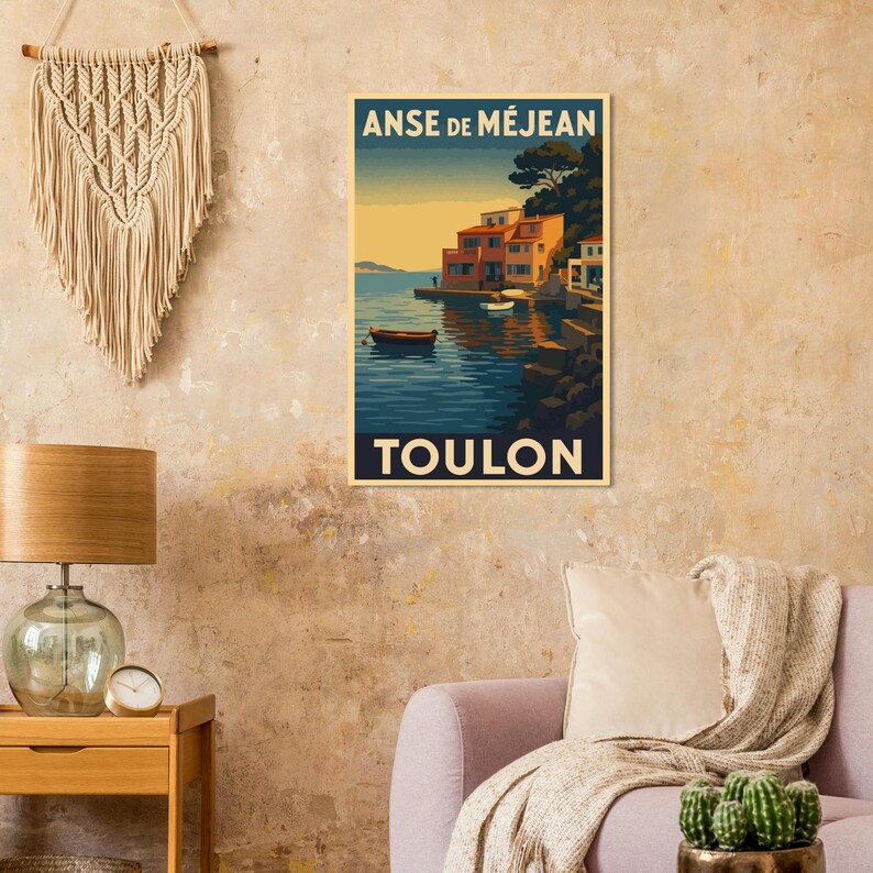 Affiche L'anse de Méjean, Toulon, vue 4