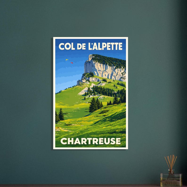 Affiche Le col de l'Alpette, vue 3