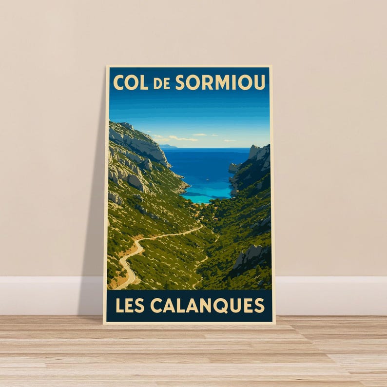 Affiche vintage Le col de Sormiou