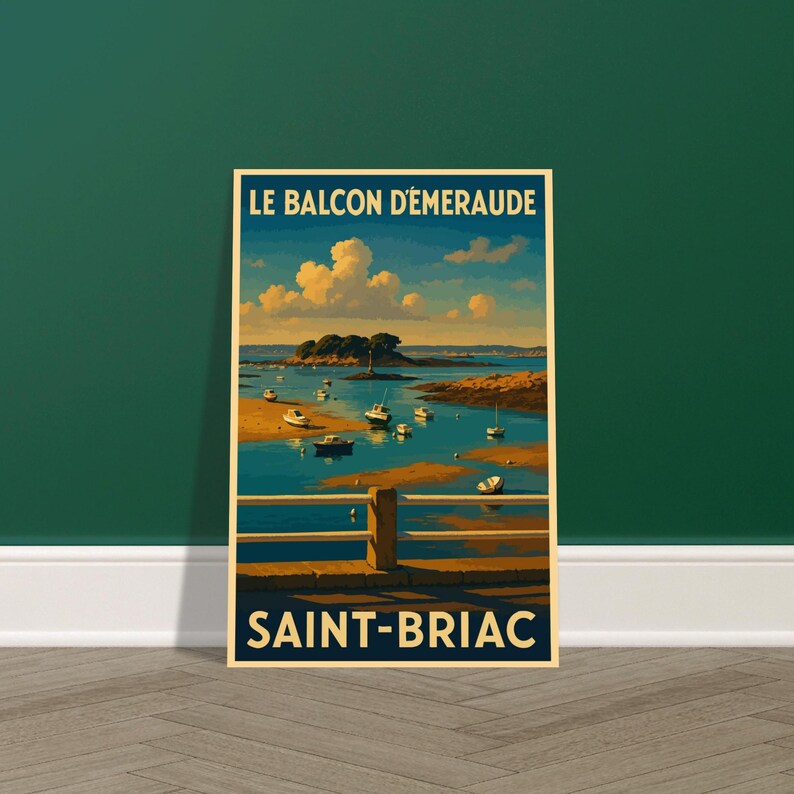 Affiche Saint-Briac, le balcon d'Émeraude, vue 2