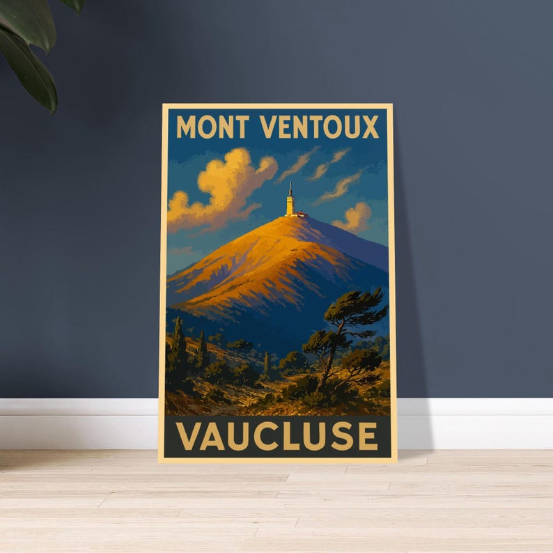 Affiche vintage Le mont Ventoux