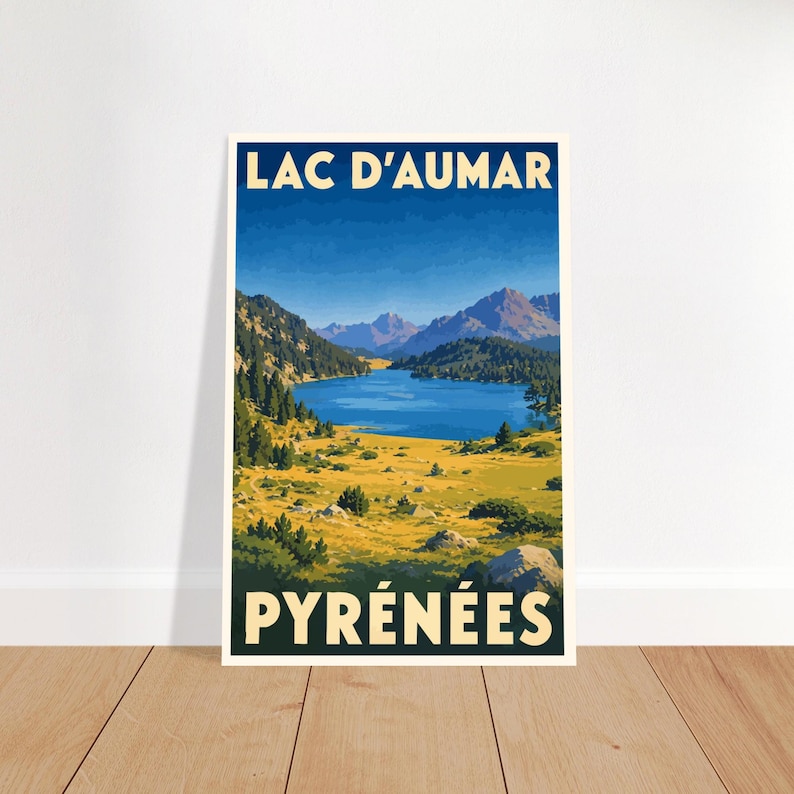 Affiche Le lac d'Aumar, vue 3