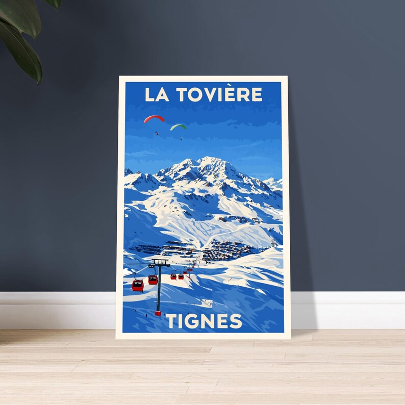 Affiche La Tovière, Tignes, vue 2