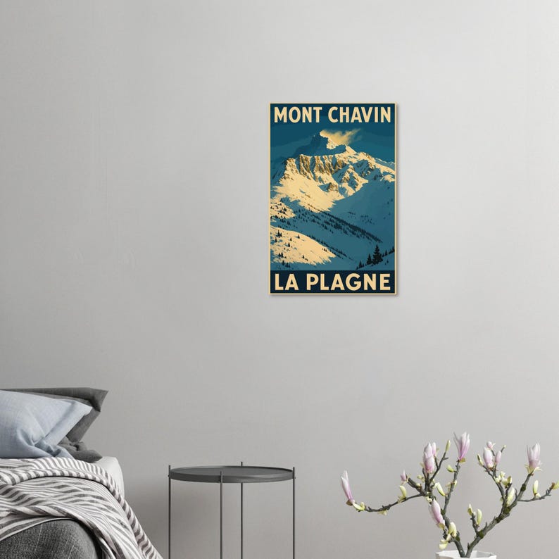 Affiche Le Mont Chavin, La Plagne, vue 3