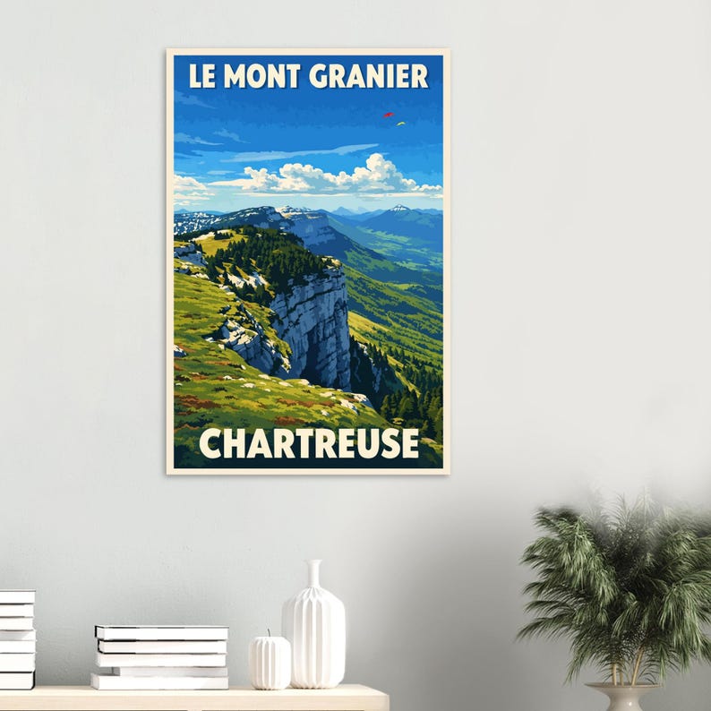 Affiche Le Mont Granier en été, vue 4