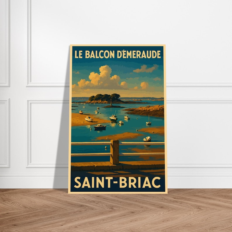Affiche Saint-Briac, le balcon d'Émeraude, vue 3