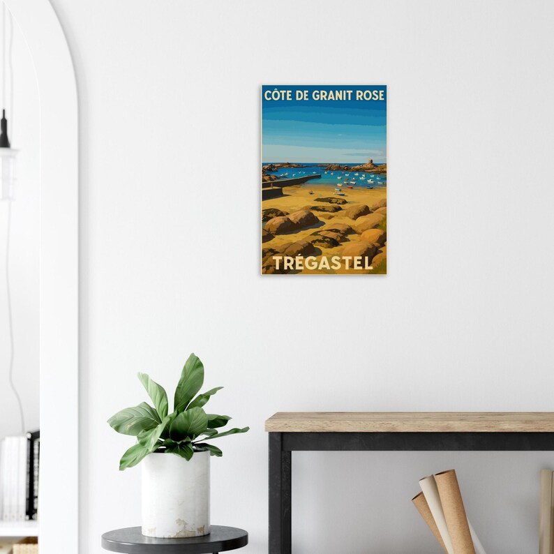 Affiche Trégastel, Côte de Granit Rose, vue 5