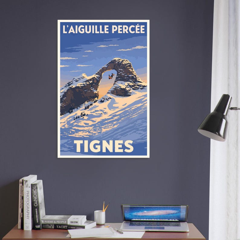 Affiche L'Aiguille Percée, Tignes, vue 4