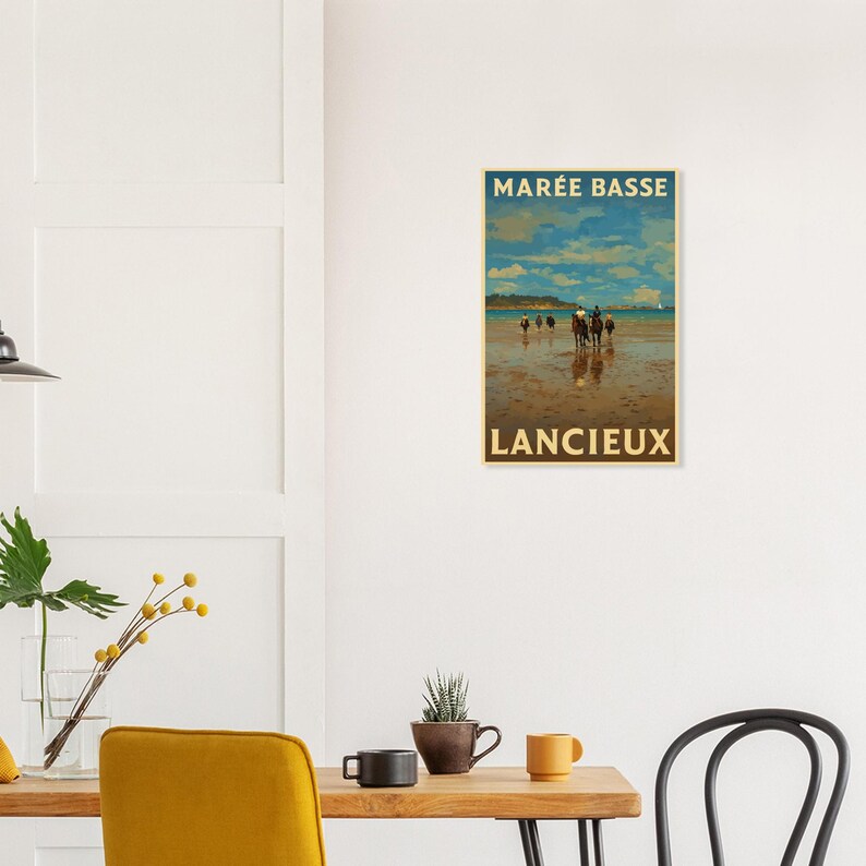 Affiche Lancieux, bord de mer, vue 4