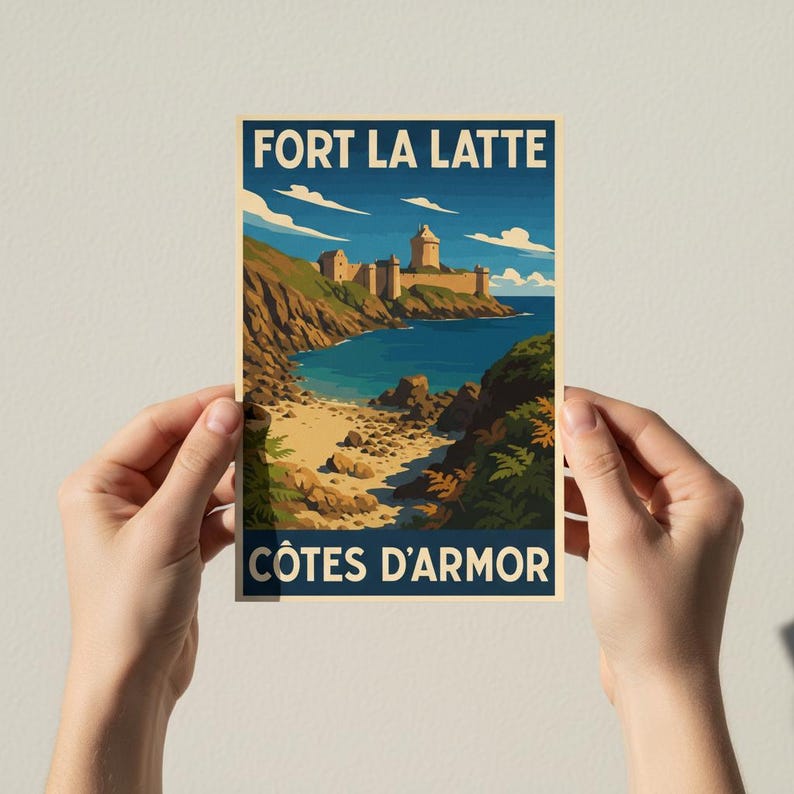 Affiche Le Fort La Latte, vue 2
