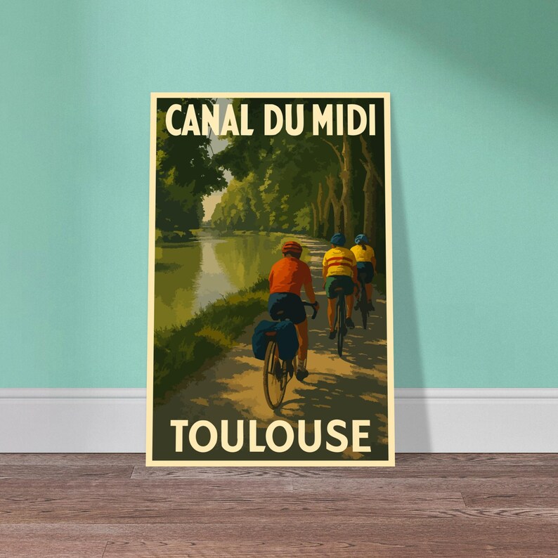 Affiche vintage Le canal du Midi